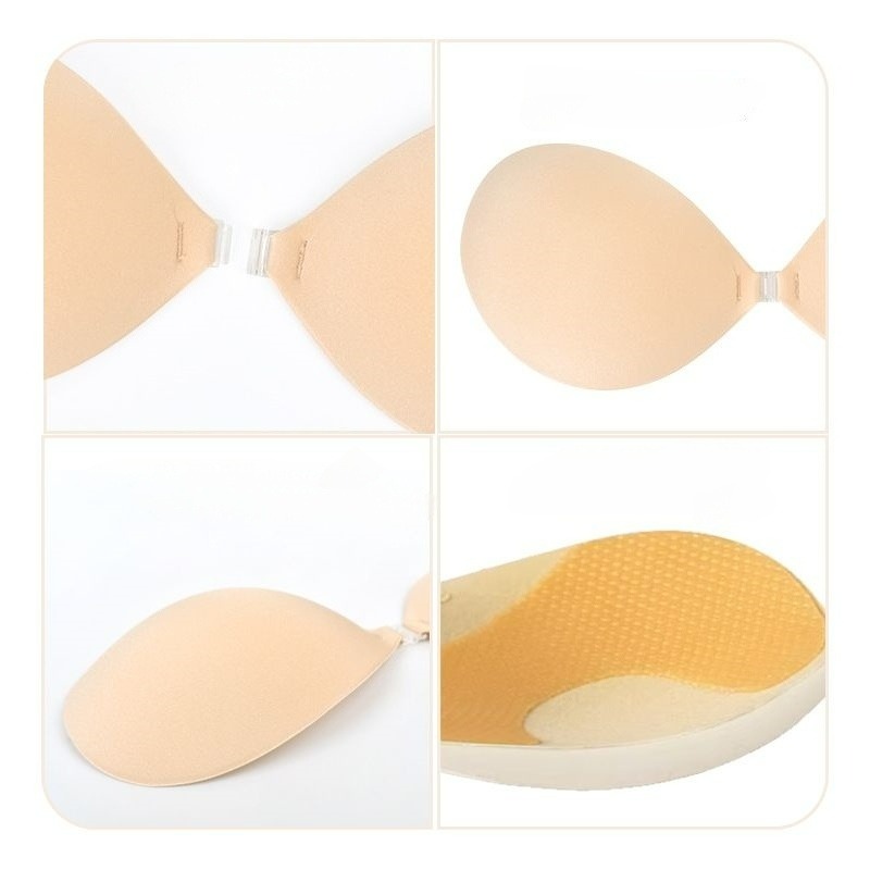 푸쉬업 스티키 브라 두꺼운 투명 실리콘 가슴 패드 접착 - Strapless Bra Adhesive 리뷰 및 가격